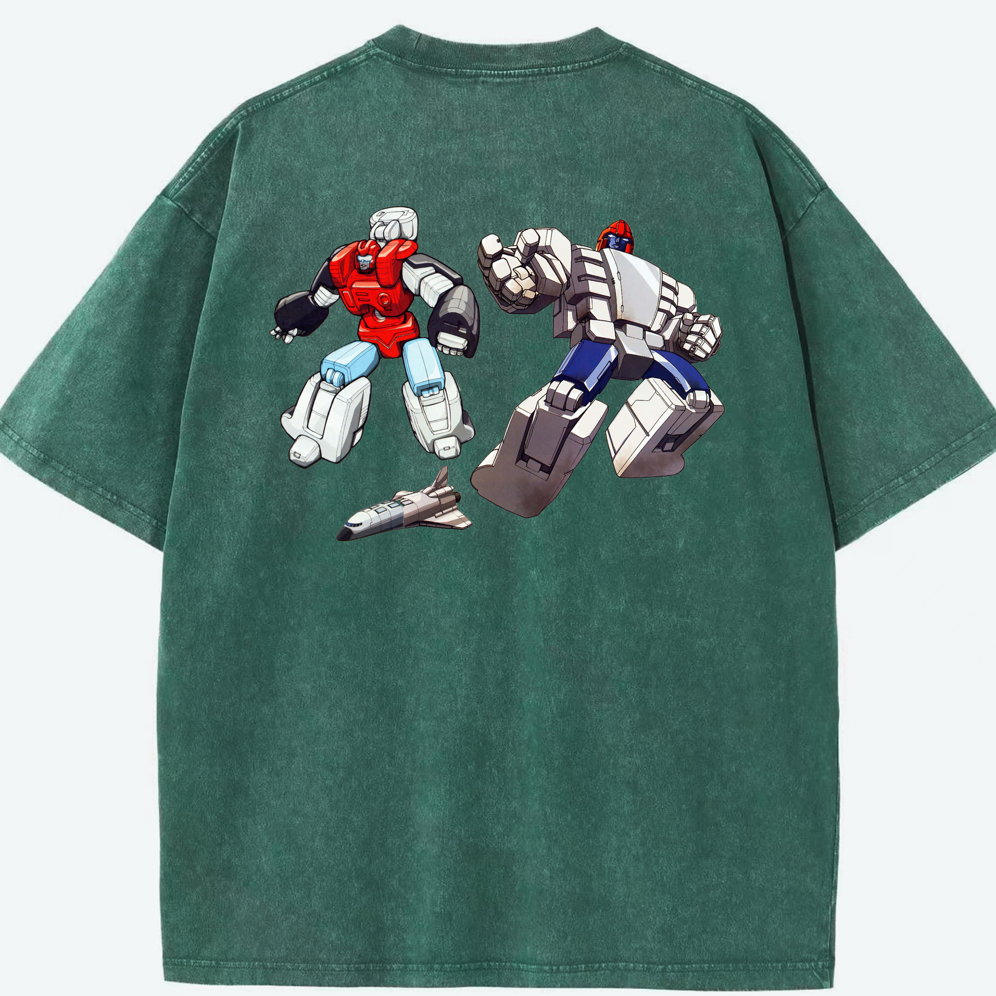（画像用）  綿100% ヴィンテージ風 半袖Tシャツ（背面プリント）